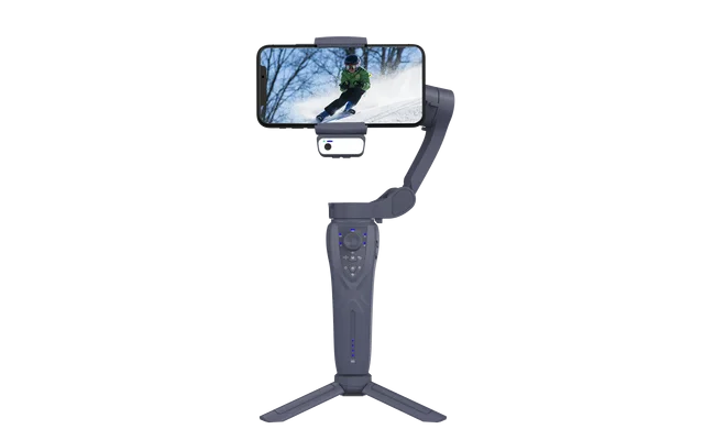 Stabilisateur Smartphone F12 3 Axes IA — Suivi Facial TikTok Live