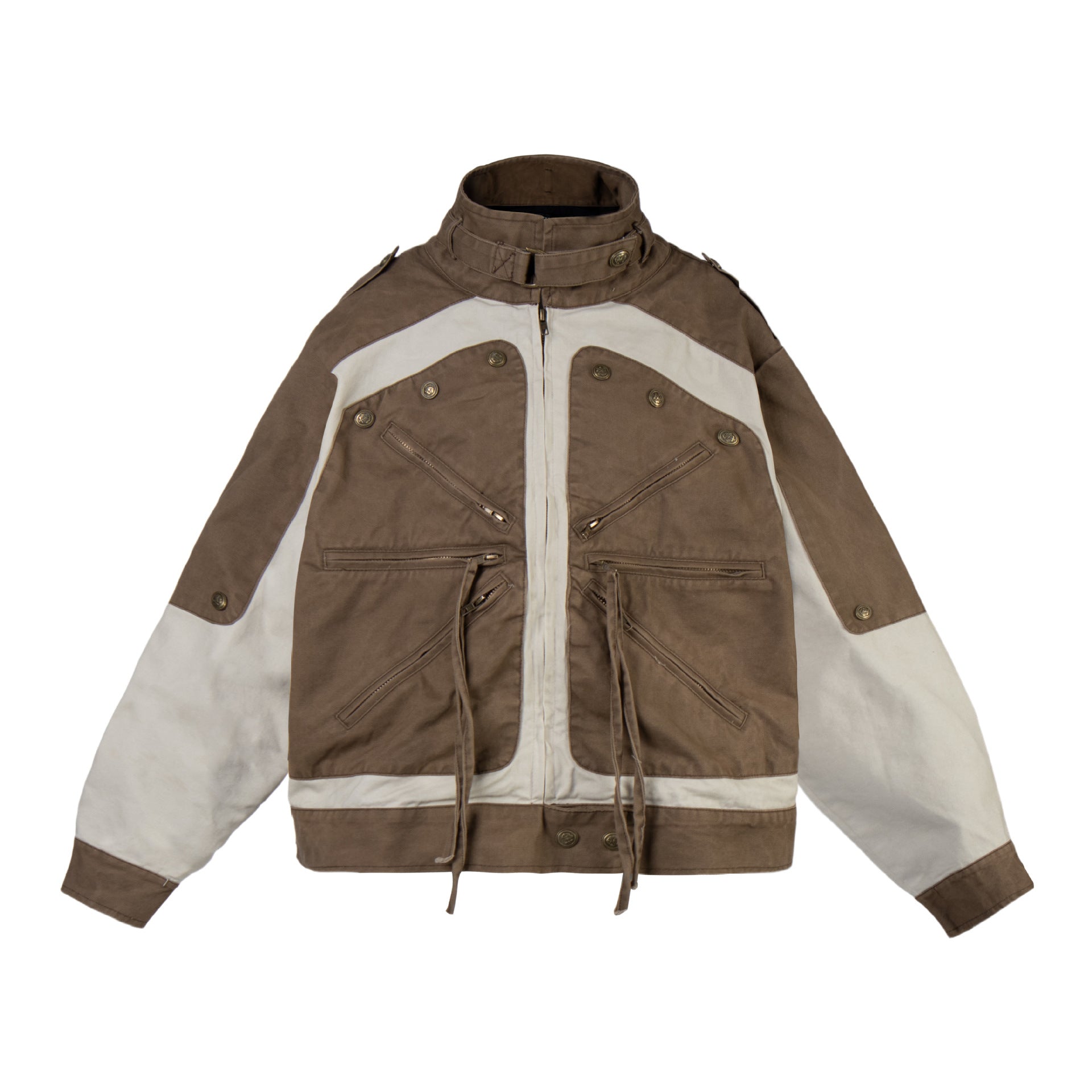 Veste Jean Patchwork Color Block — Style Workwear Femme