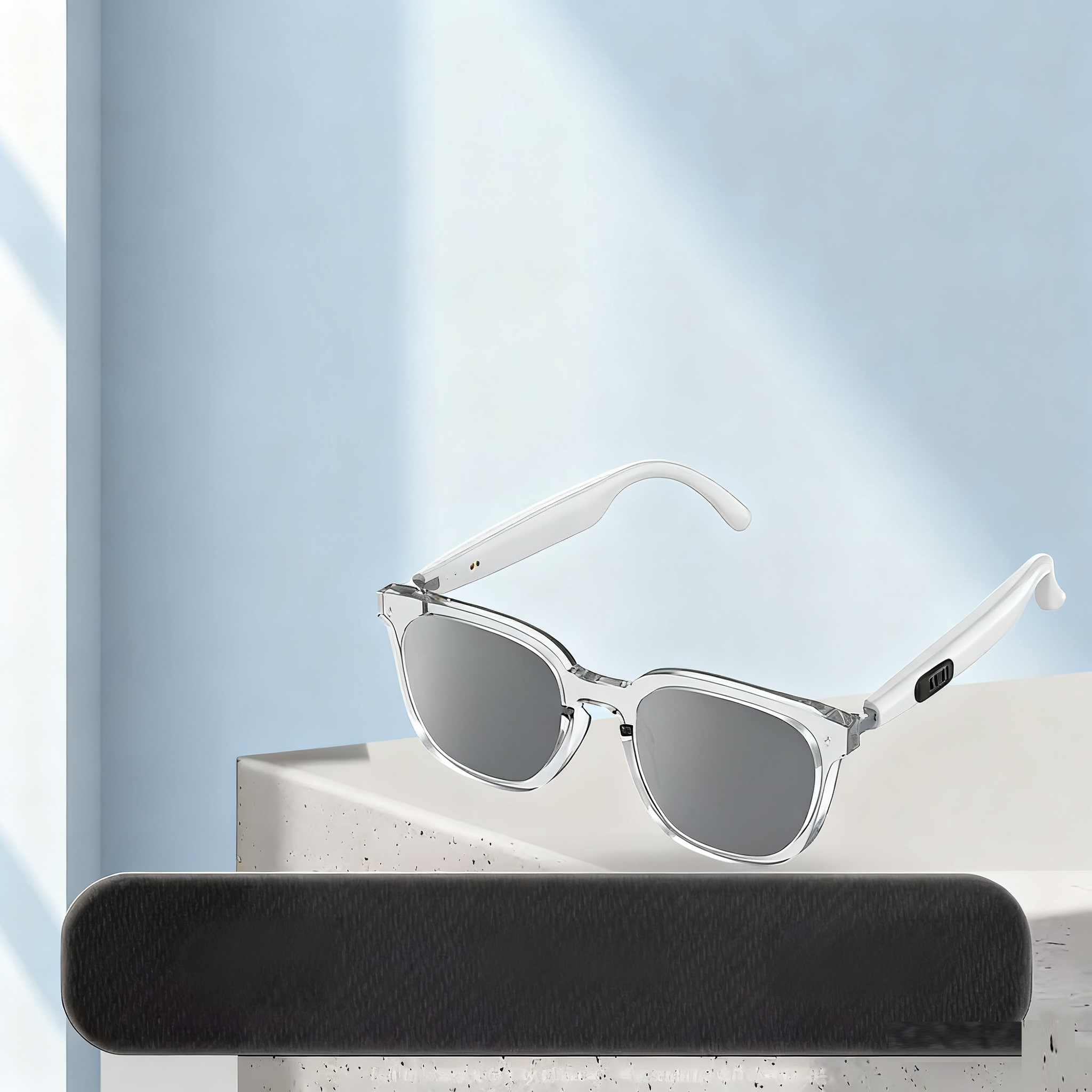 Lunettes Traducteur IA HY-C8 — 75 Langues Bluetooth Conférence