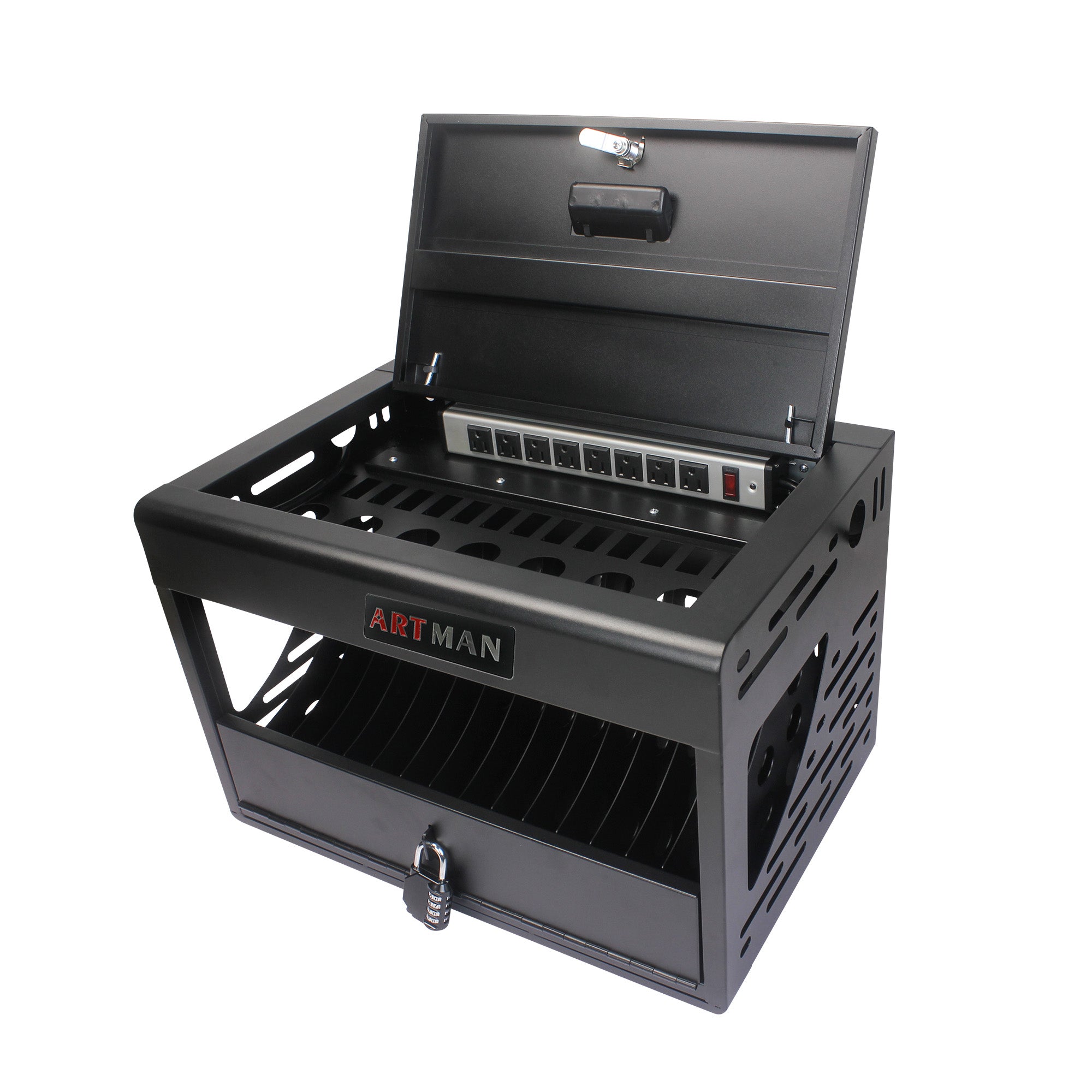 Armoire de Charge 16 Baies — Station Laptop & Chromebook