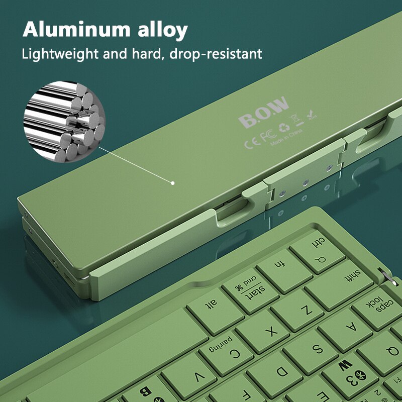 Clavier Sans Fil Pliable — Compatible iOS, Android, Windows