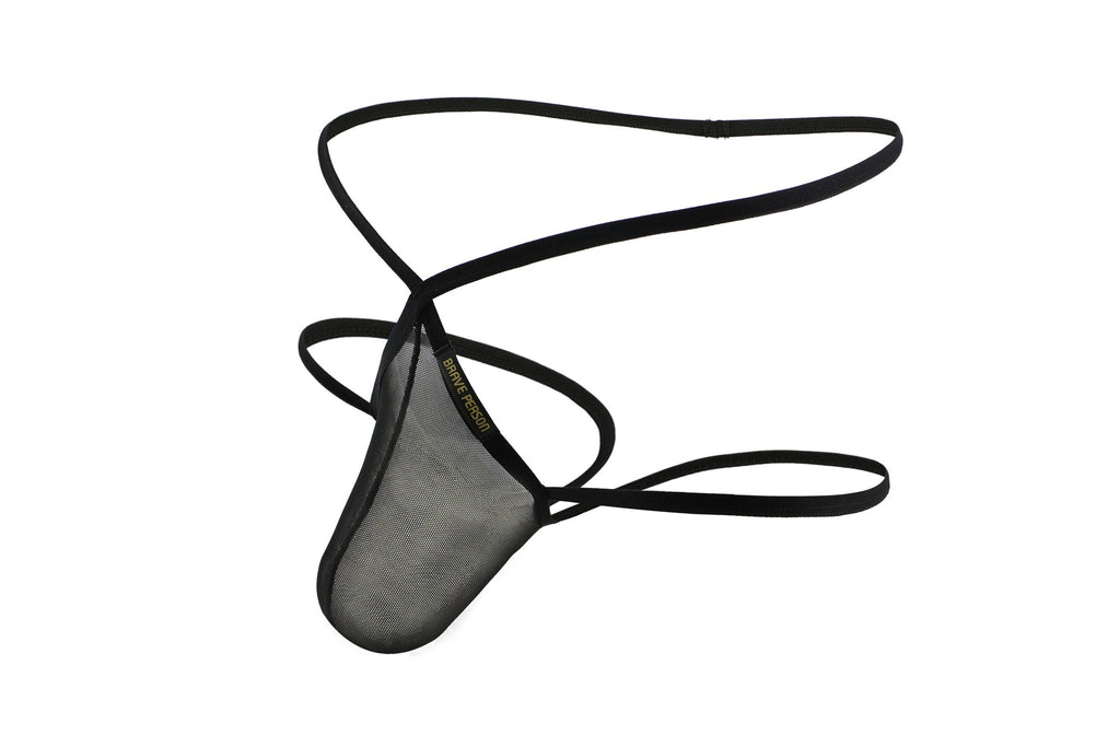 Slip Homme Transparent Mesh Taille Basse — G-String Respirant