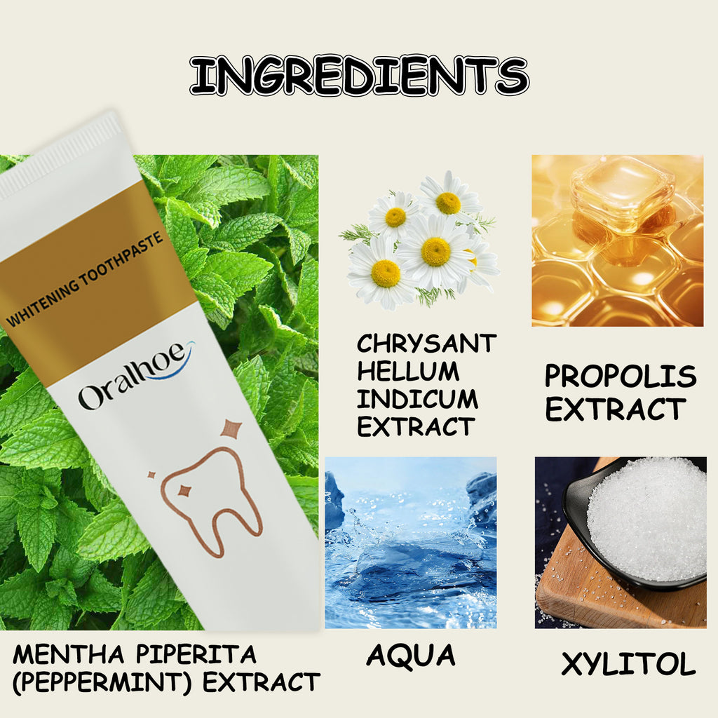 Dentifrice Probiotique Blanchissant — Anti-Taches, Soins Gencives & Haleine Fraîche