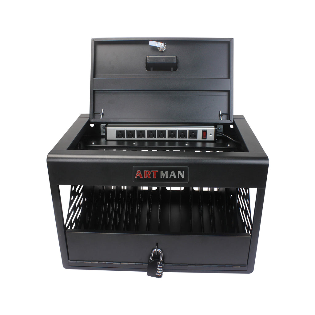 Armoire de Charge 16 Baies — Station Laptop & Chromebook