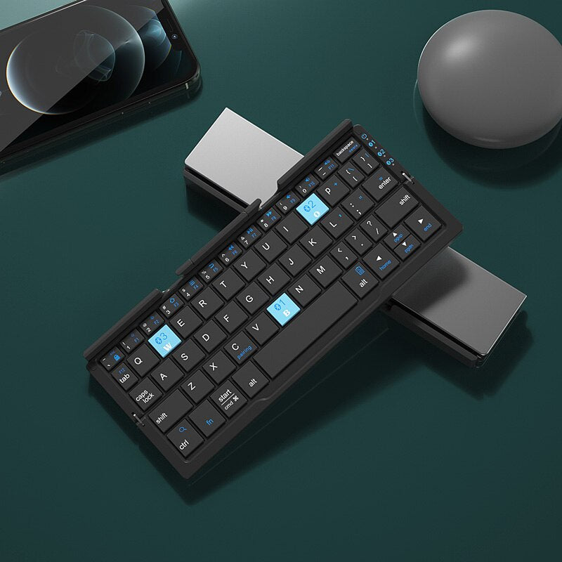 Clavier Sans Fil Pliable — Compatible iOS, Android, Windows
