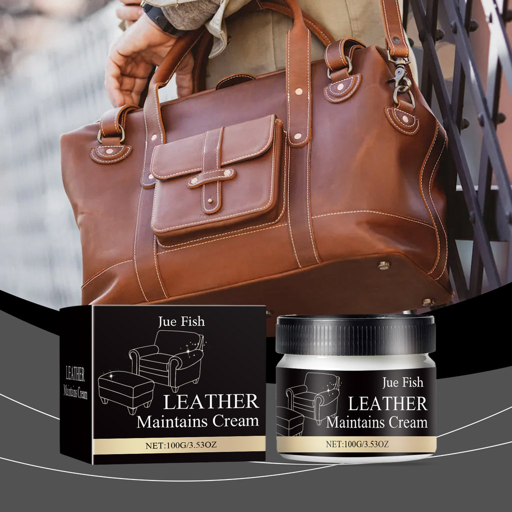Crème Réparatrice Cuir Multi-Usage — Canapé, Voiture & Maroquinerie