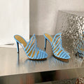 Escarpins Cuir Agneau Métal — Talons Hauts Luxe Polyvalents