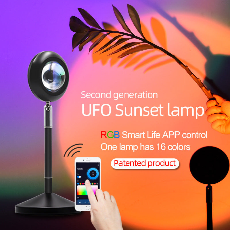 Tuya Sunset Light WIFI Bluetooth Smart Voice Control Live Projection Sunset Light APP Control Alexa