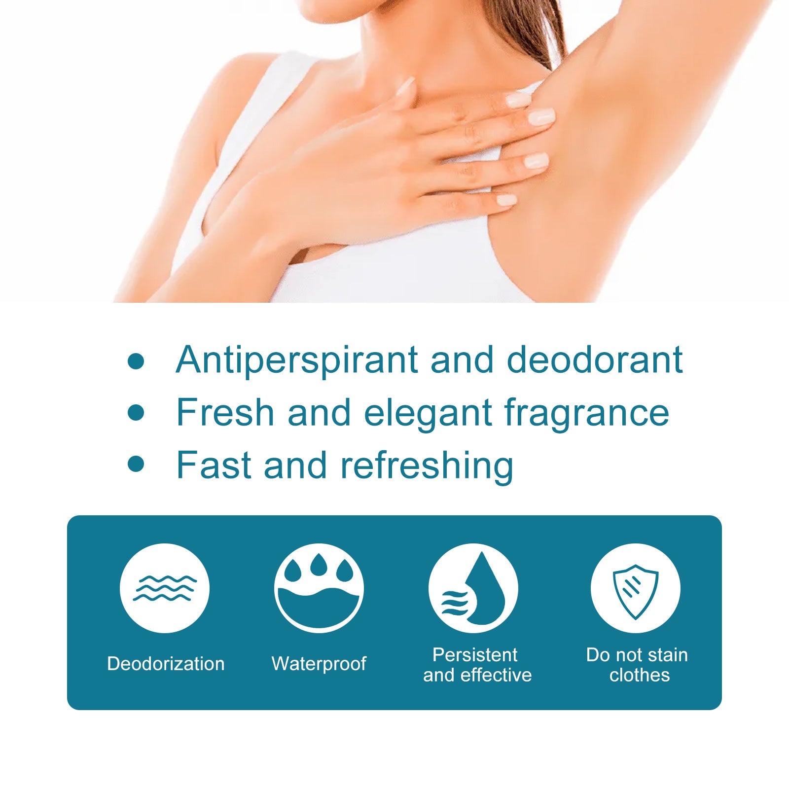 South Moon Coconut Oil Underarm Deodorant, Lighten Underarm Odor Refreshing And Fragrance Antiperspirant Cream