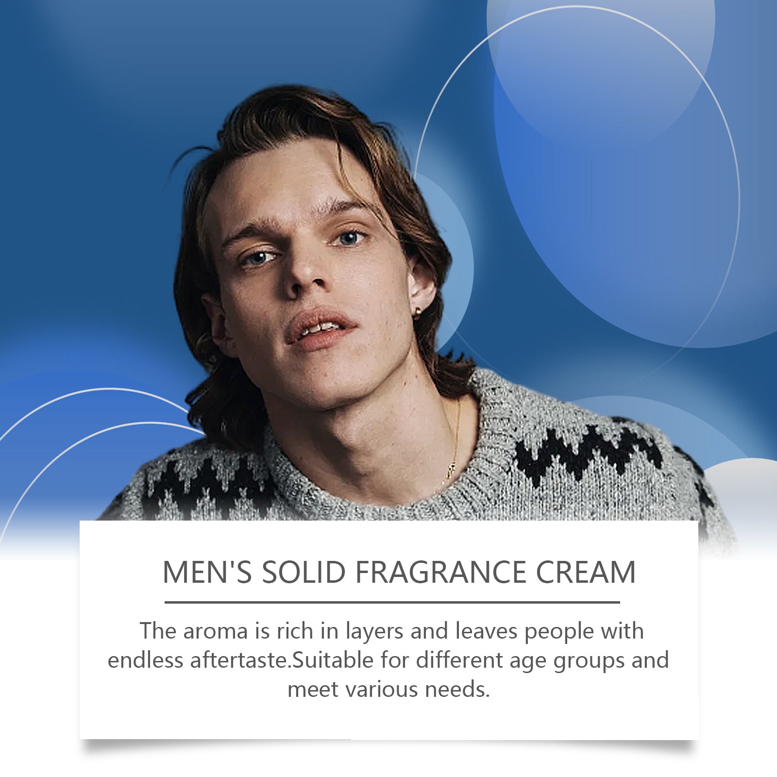 Baume Solide Homme Charme — Fragrance Fraîche & Naturelle, Longue Tenue