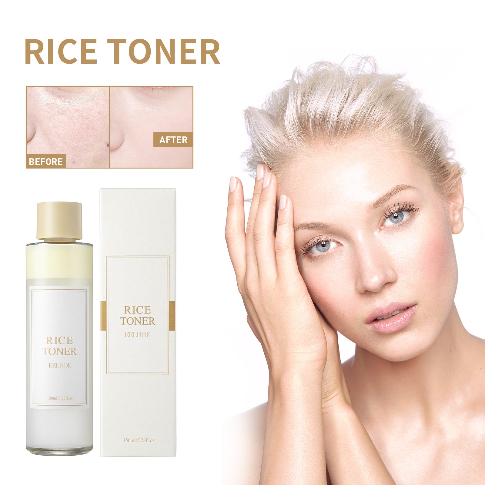 Lotion Tonique au Riz — Hydratante, Raffermissante & Réparatrice Barrière