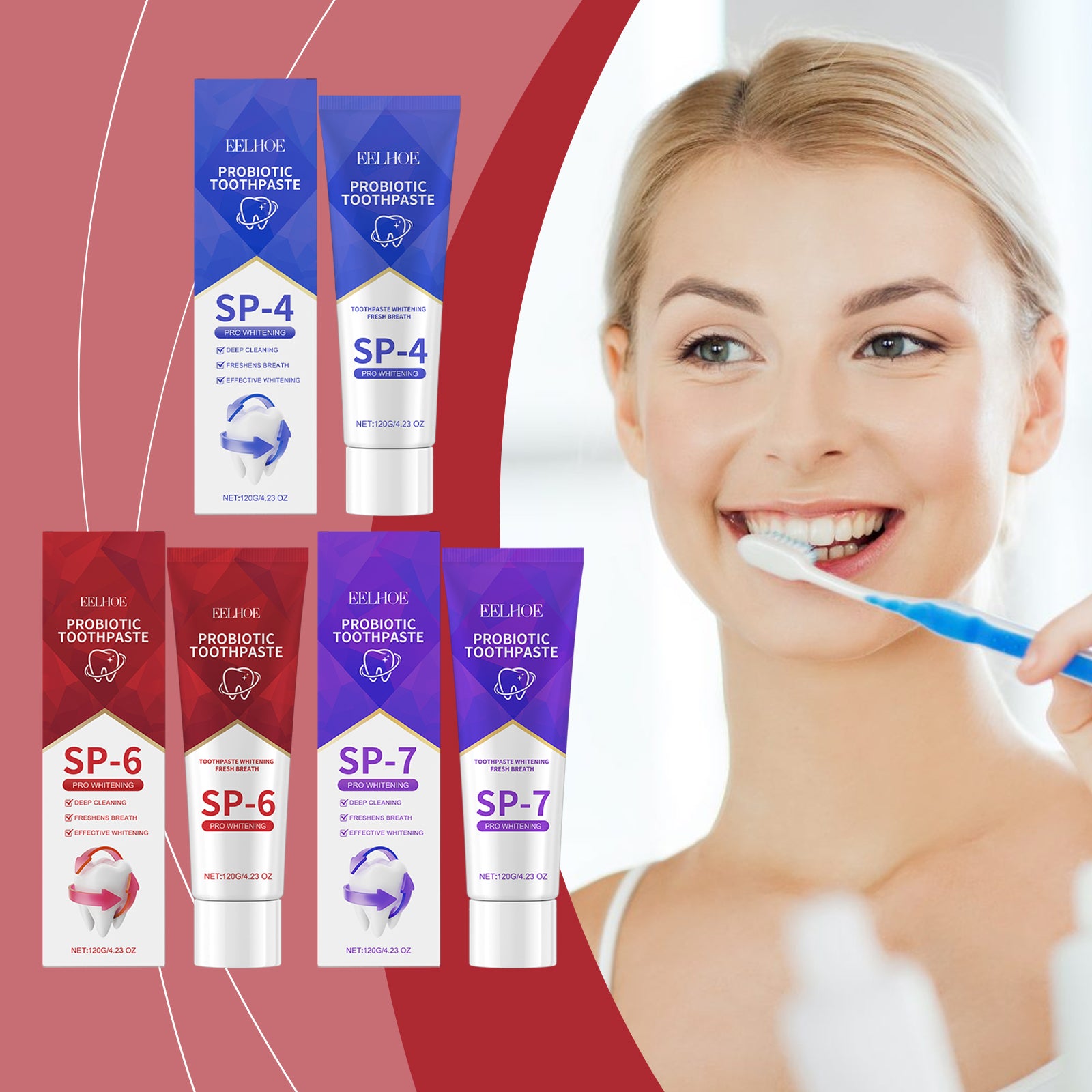 Dentifrice Probiotique Soin Quotidien — Anti-Odeur, Nettoyage & Dents Saines