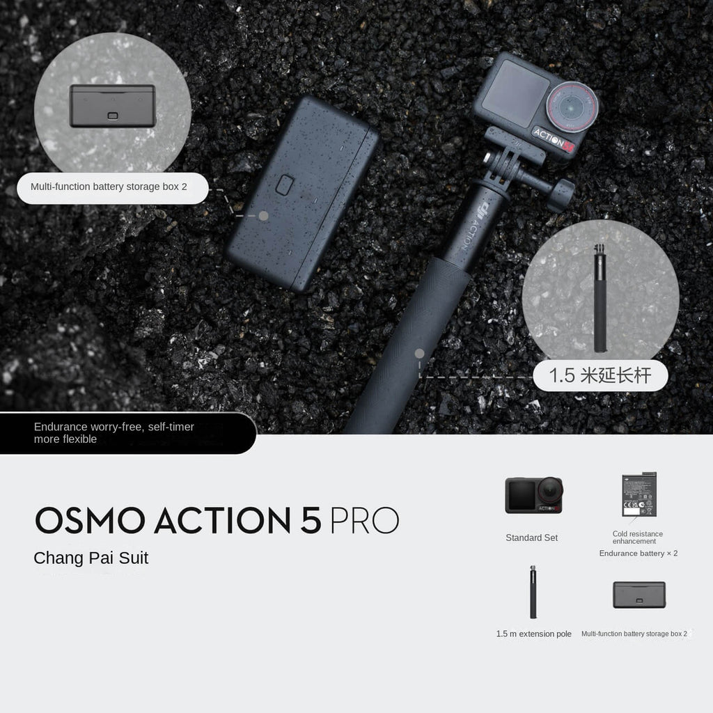 DJI Osmo Action 5 Pro — Caméra d'Action 4K Moto Vlog Voyage