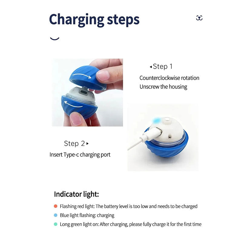 Balle Jouet Intelligente Chien — Interactive Électronique Rechargeable