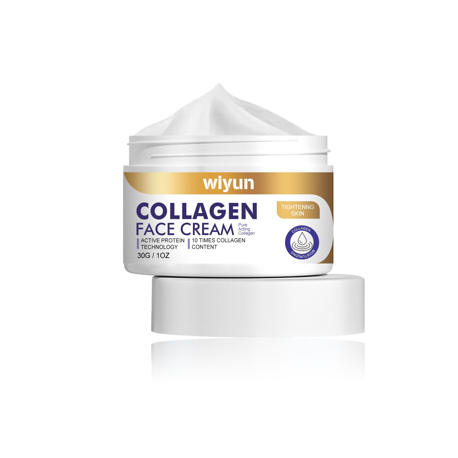 Crème Collagène Visage WIYUN — Raffermissante, Éclat & Réparatrice