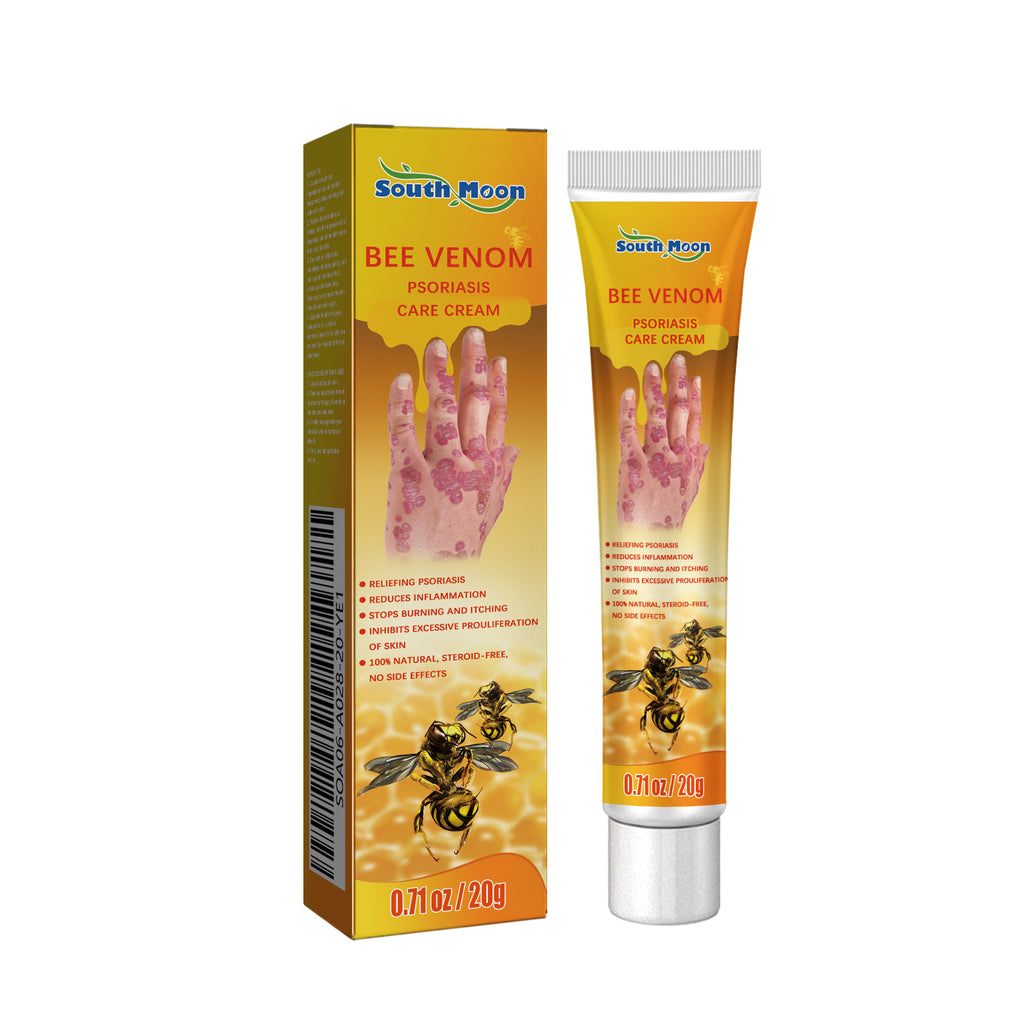 Crème Venin d'Abeille Psoriasis — Anti-Démangeaisons, Réparatrice & Hydratante