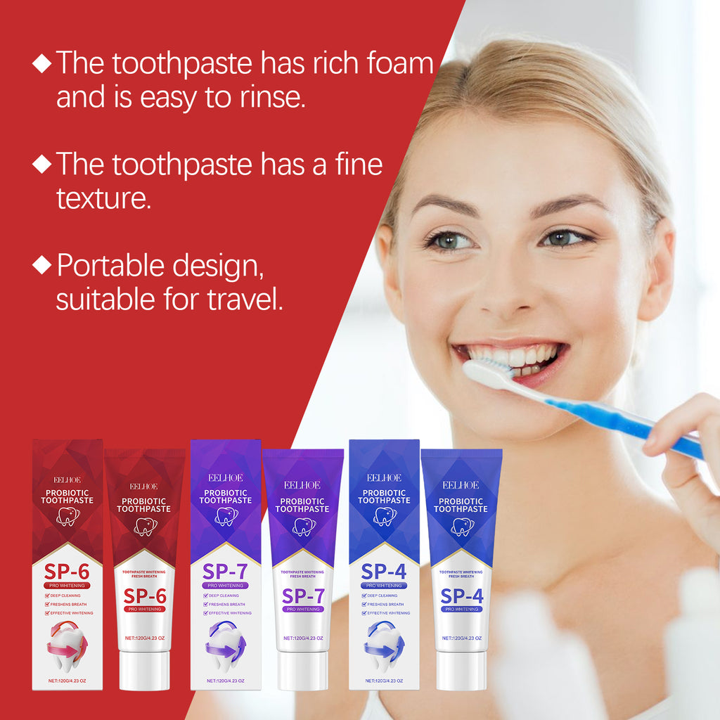 Dentifrice Probiotique Soin Quotidien — Anti-Odeur, Nettoyage & Dents Saines