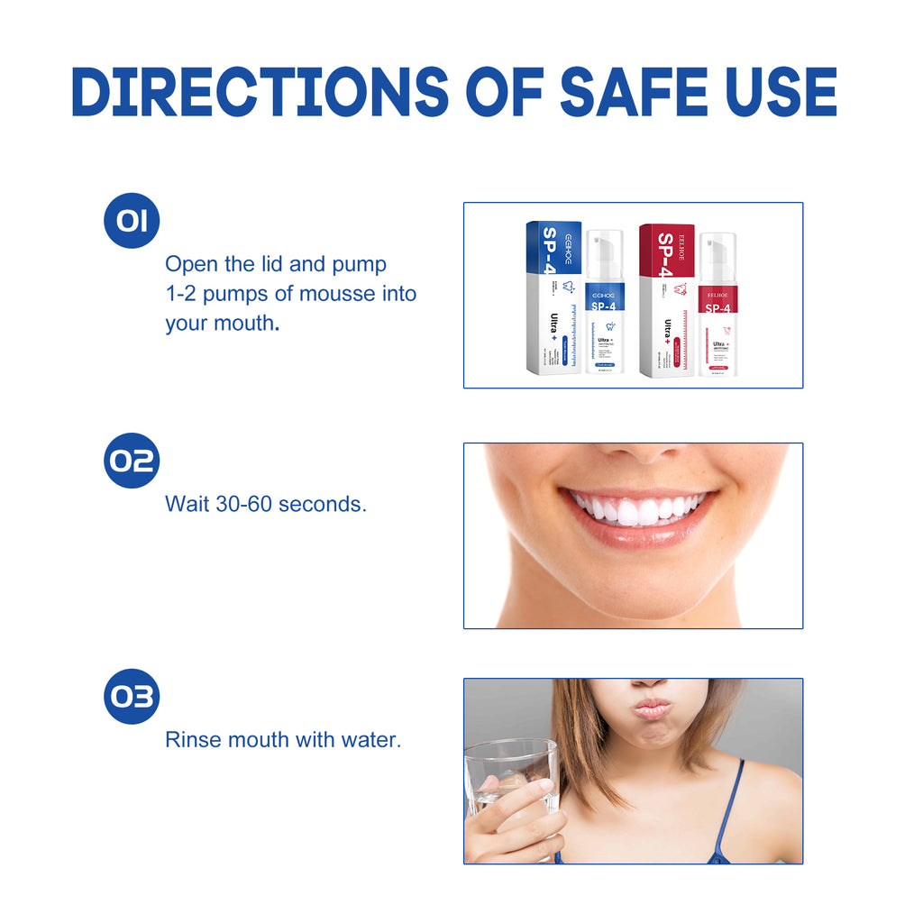 Mousse Blanchissante Probiotique — Nettoyage Profond, Anti-Tartre & Haleine Fraîche