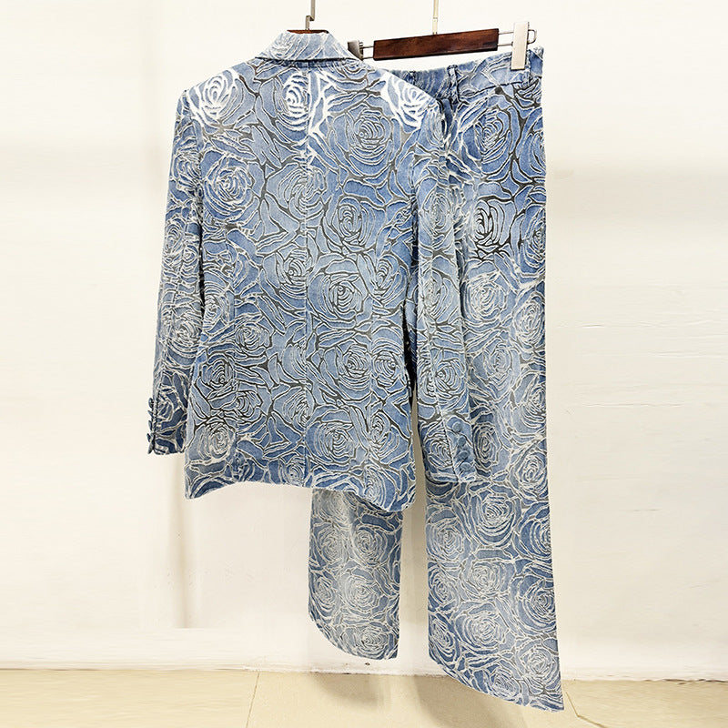Ensemble Jean Laser Veste & Pantalon Homme — Street Style