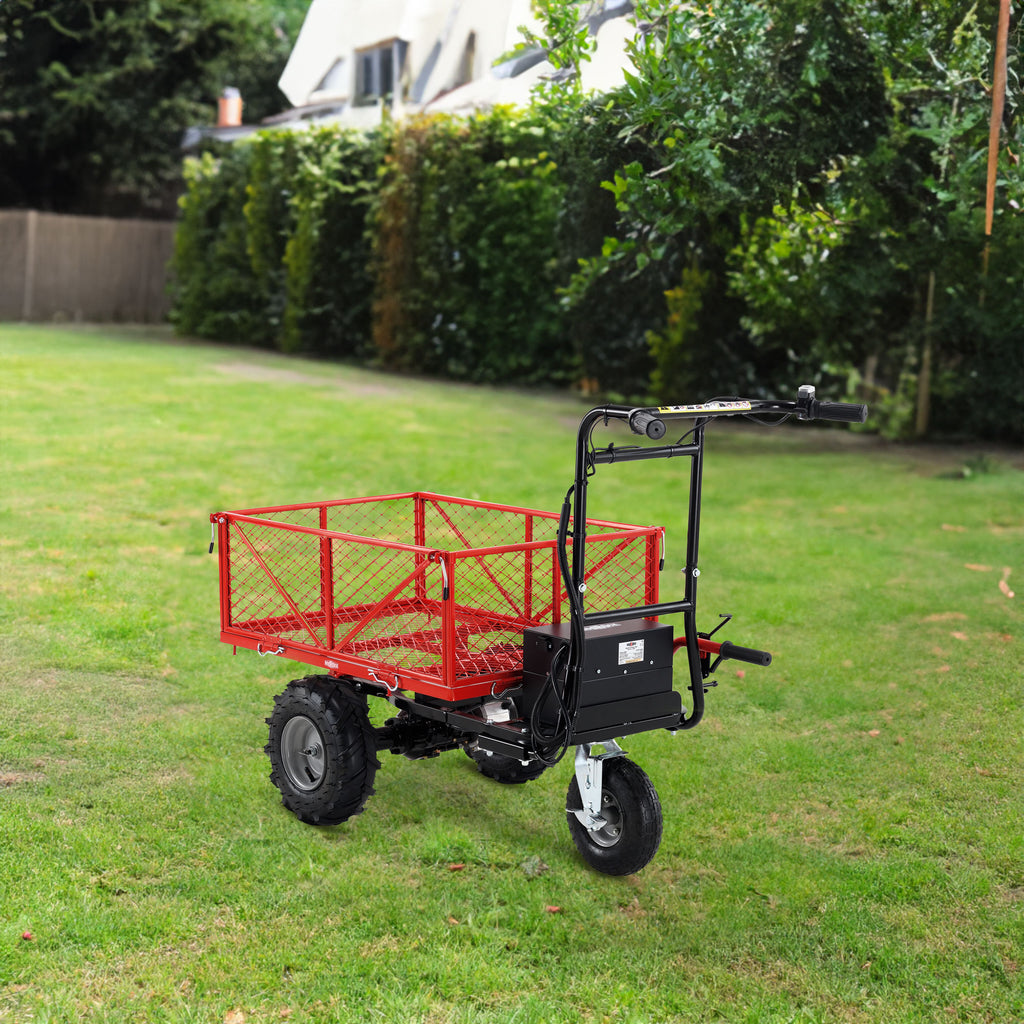 Brouette Électrique 500W 48V — Chariot Motorisé 500 lbs