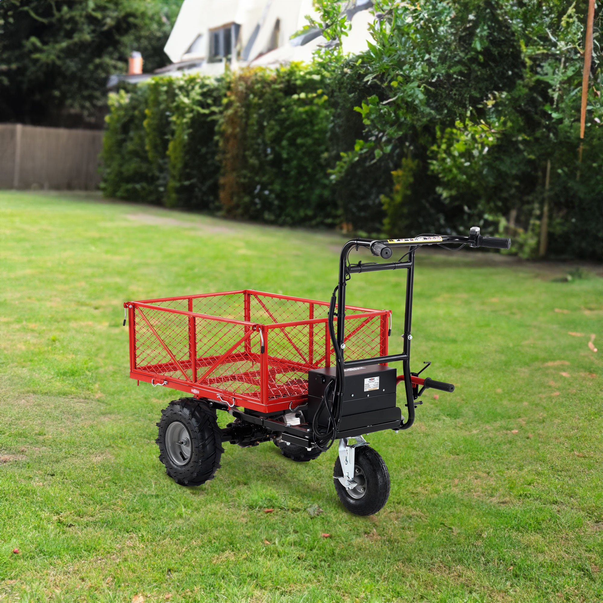 Brouette Électrique 500W 48V — Chariot Motorisé 500 lbs