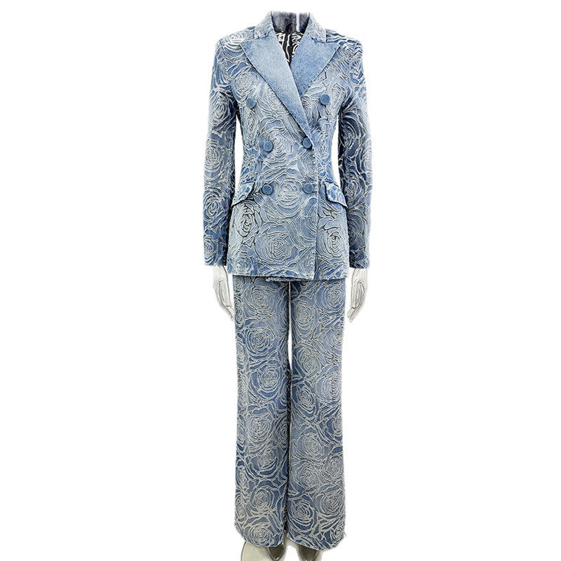 Ensemble Jean Laser Veste & Pantalon Homme — Street Style