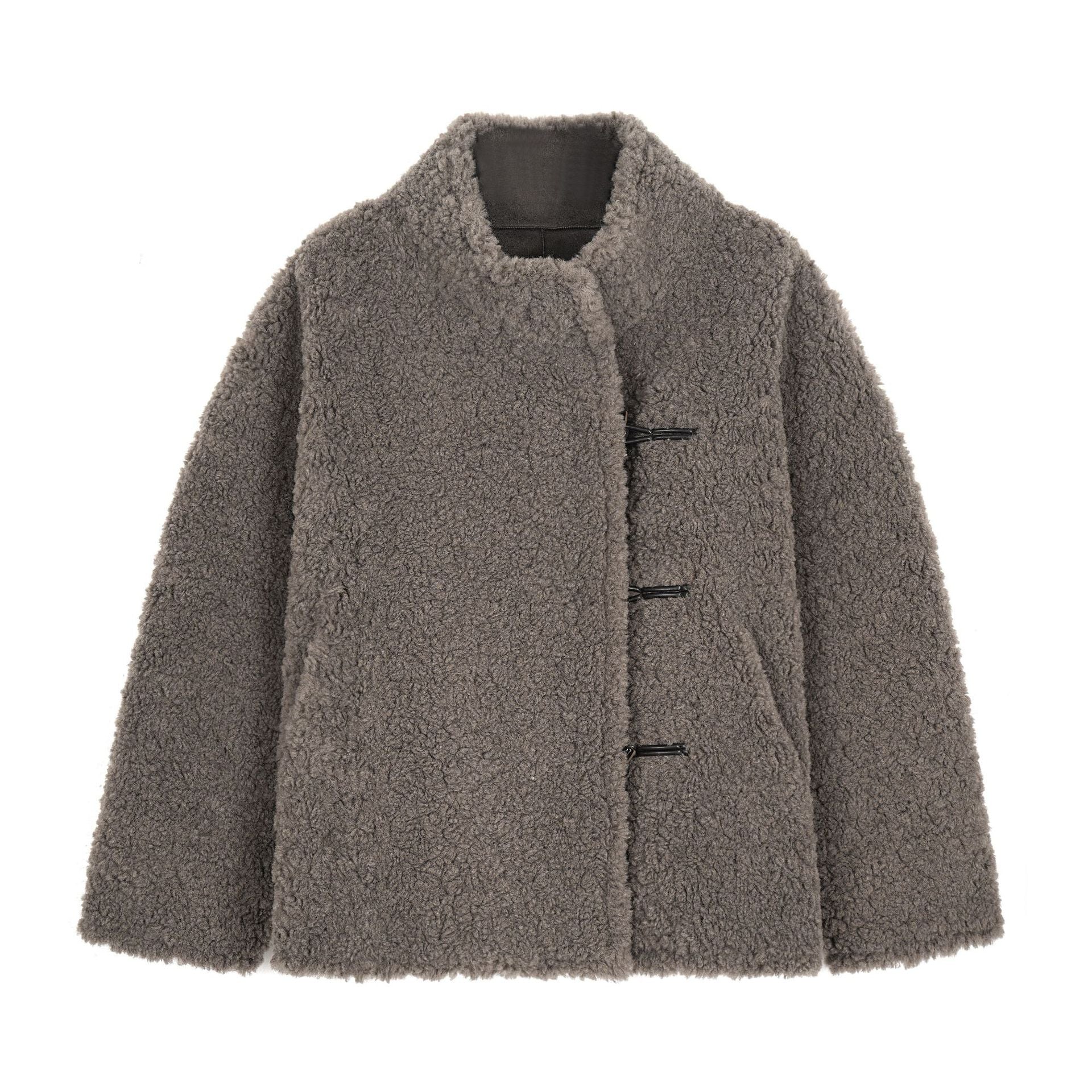 Veste Réversible Suède & Laine d'Agneau — Double Face Premium