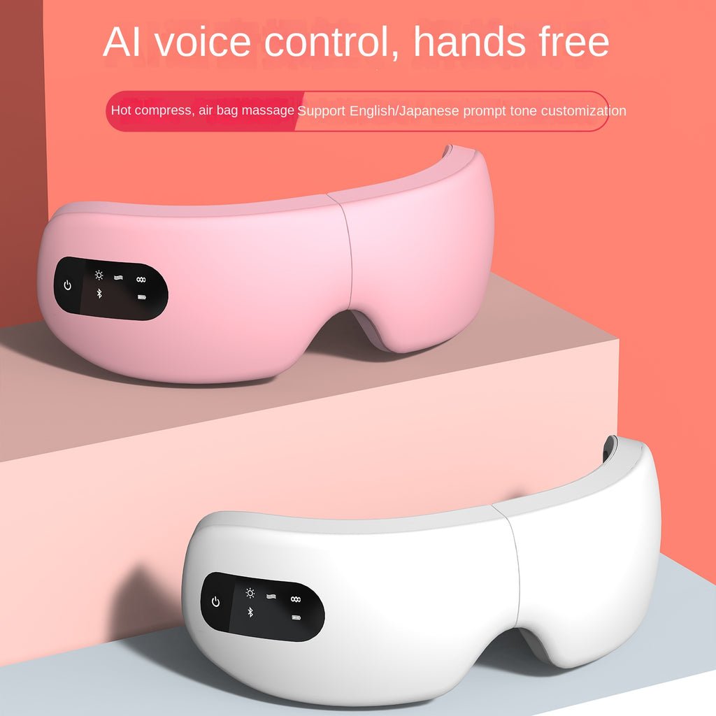 Masseur Oculaire IA — Airbag Vibration Chaleur Protège-Yeux