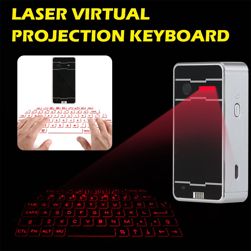 Clavier Laser Virtuel Travor — Projection Infrarouge Smartphone & PC