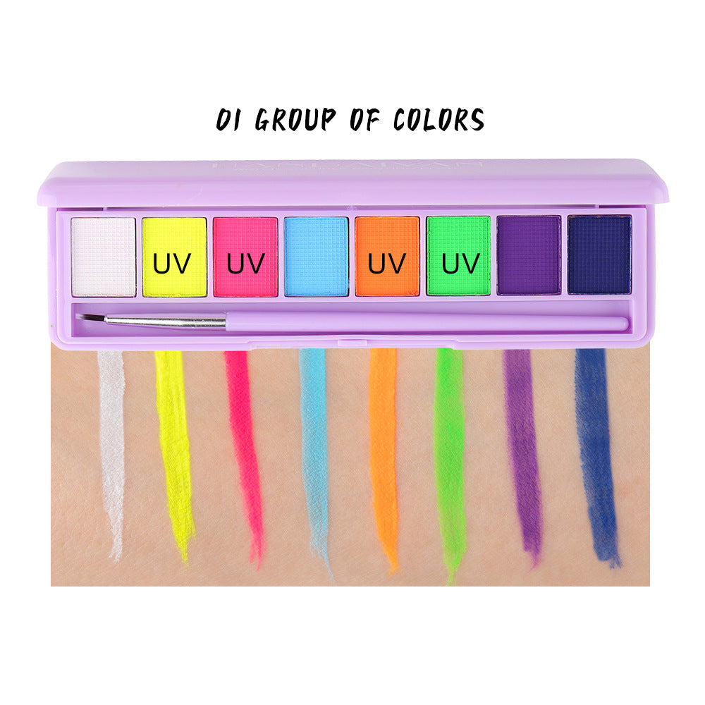 HANDAIYAN Water Soluble Body Paint Cream Eyeliner Eye Shadow Ultraviolet Luminous Paint Face And Body Paint