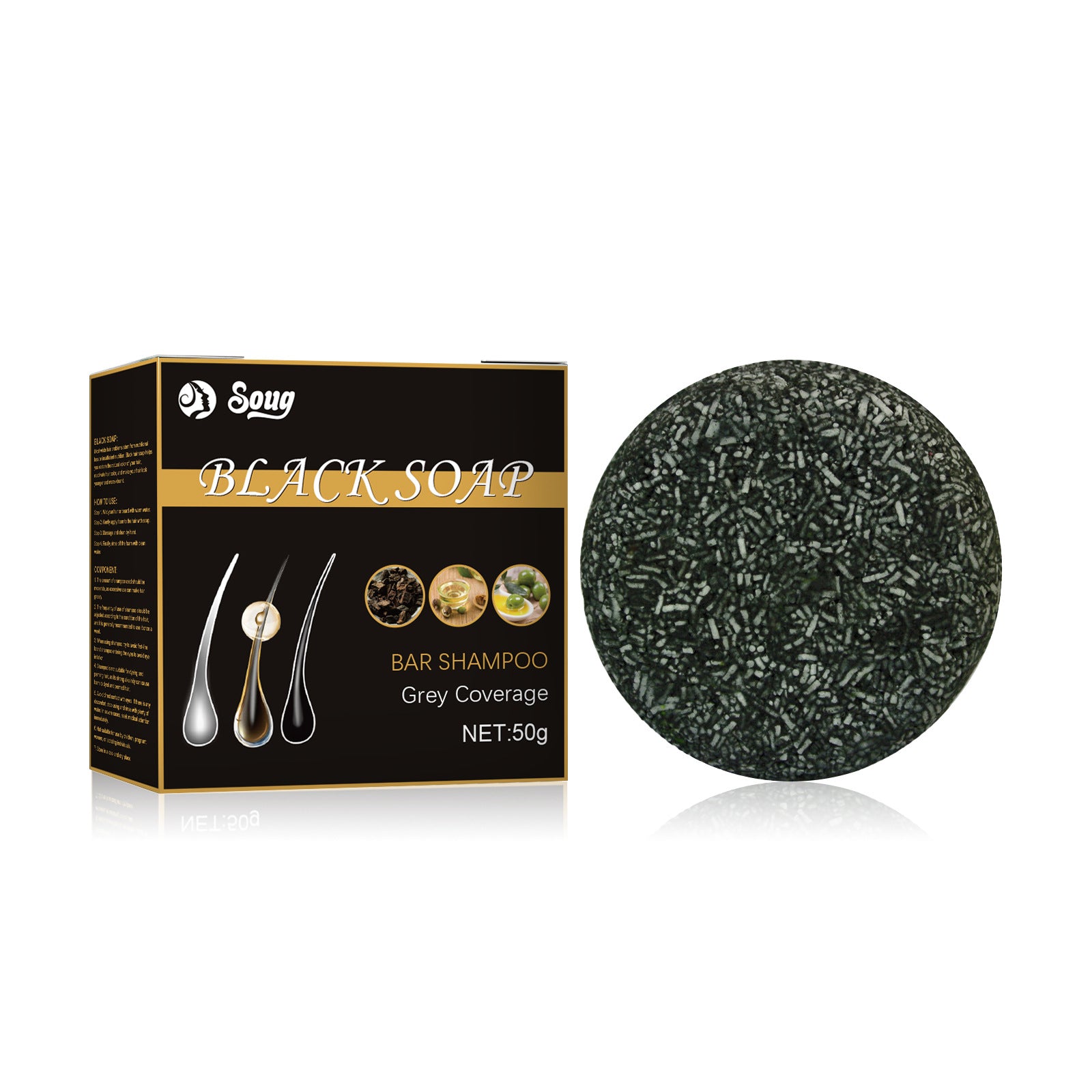 Savon Charbon Bambou Purifiant — Anti-Points Noirs, Contrôle Sébum & Hydratant
