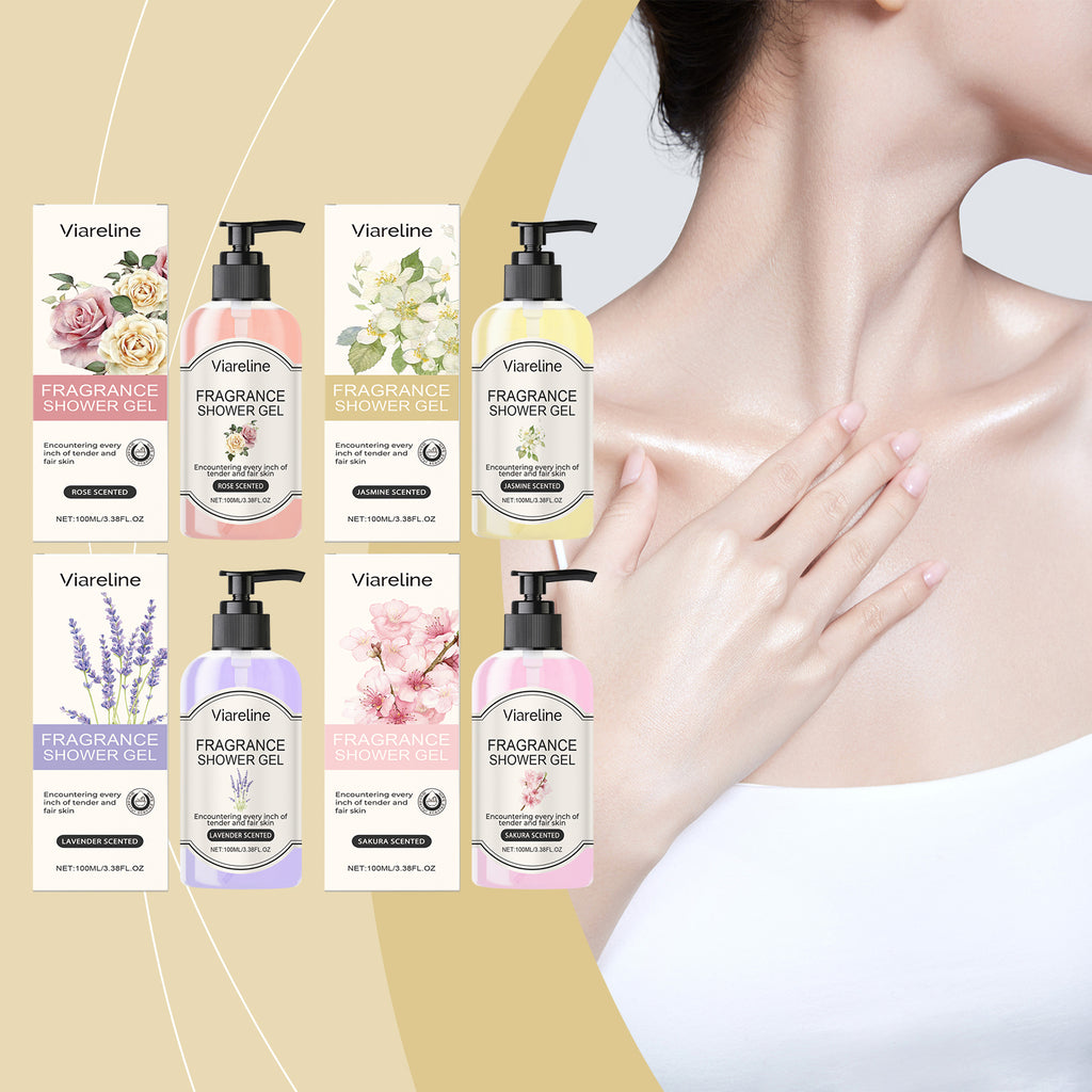 Gel Douche Jasmin Hydratant Femme — Peau Douce, Lumineuse & Parfumée