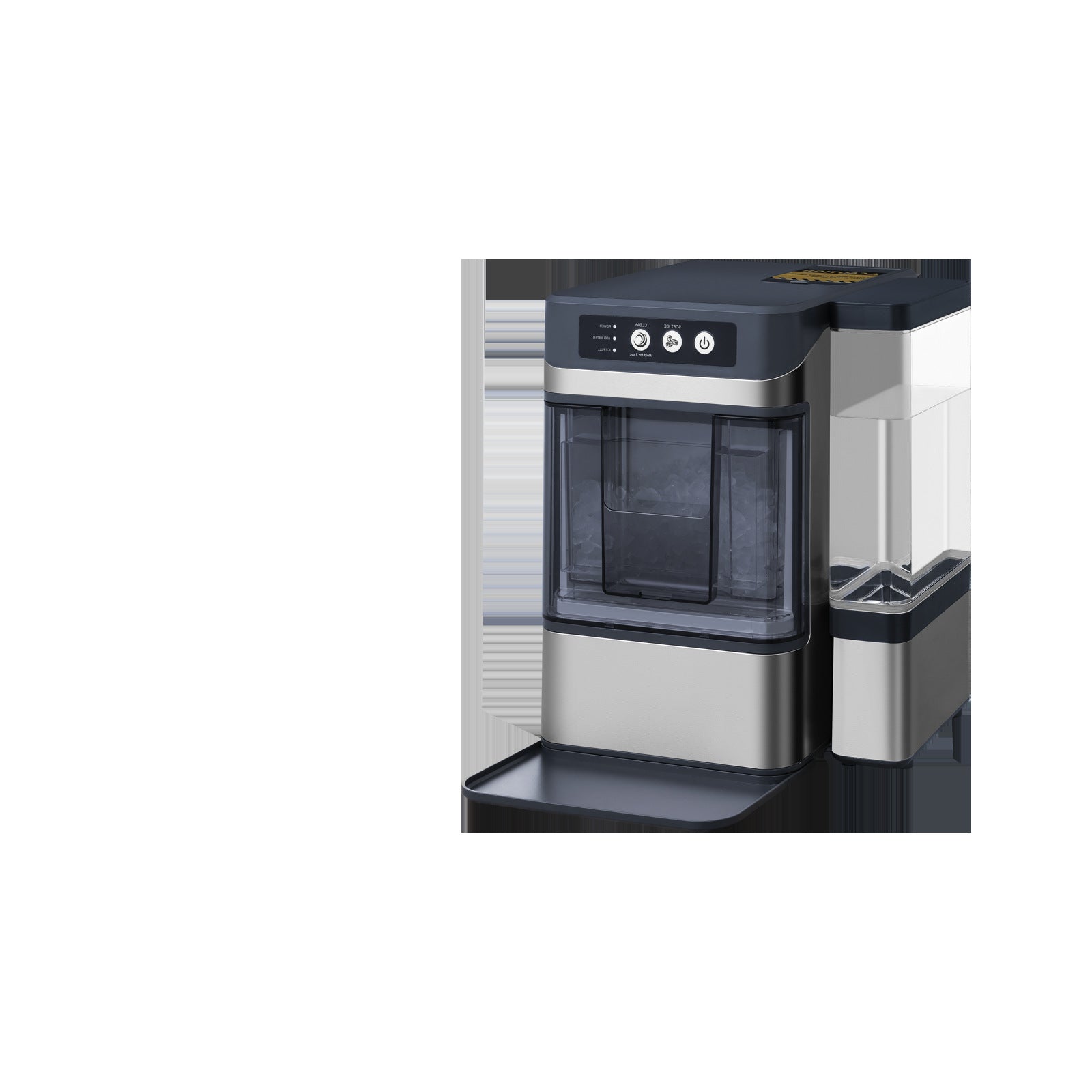 Large water tank household fully automatic chewing continuous crushed ice granule ice making machine