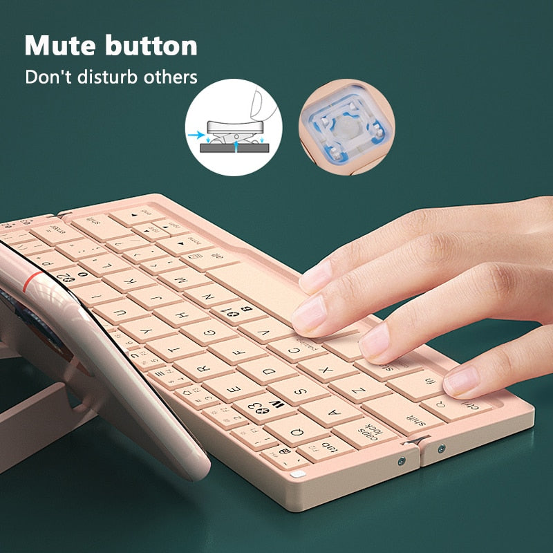 Clavier Sans Fil Pliable — Compatible iOS, Android, Windows