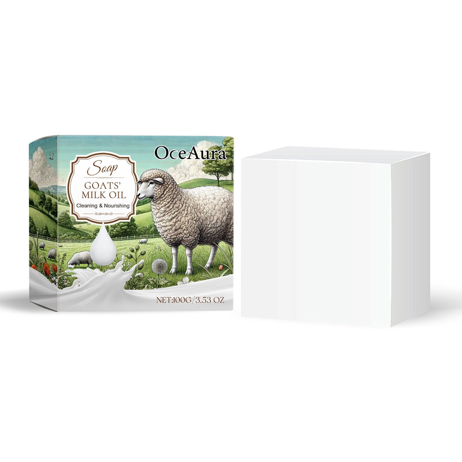 Savon Lait de Brebis — Nettoyant Doux, Hydratant Corps & Peau Soyeuse