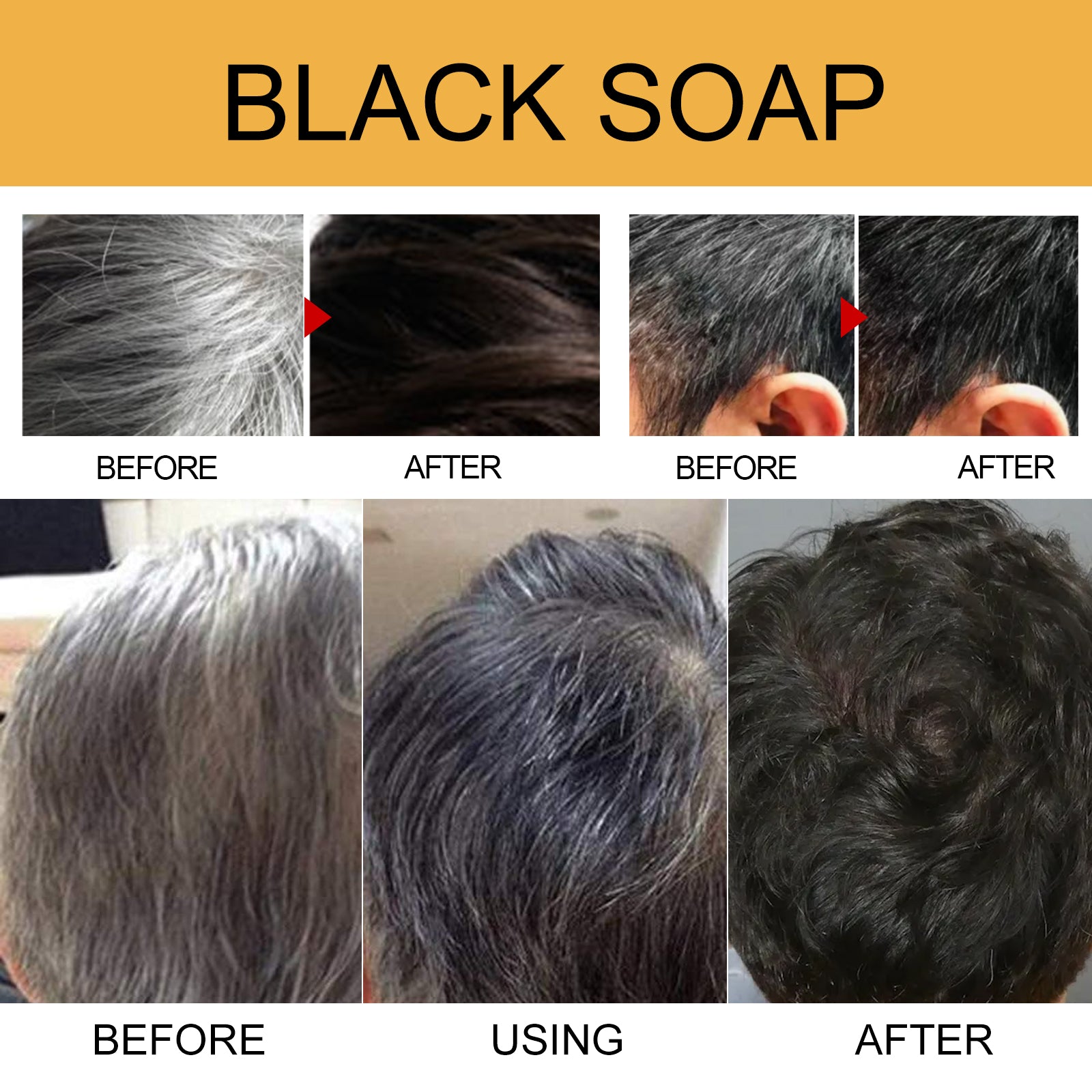 Savon Noir Dense Capillaire — Cuir Chevelu Propre, Cheveux Forts & Souples
