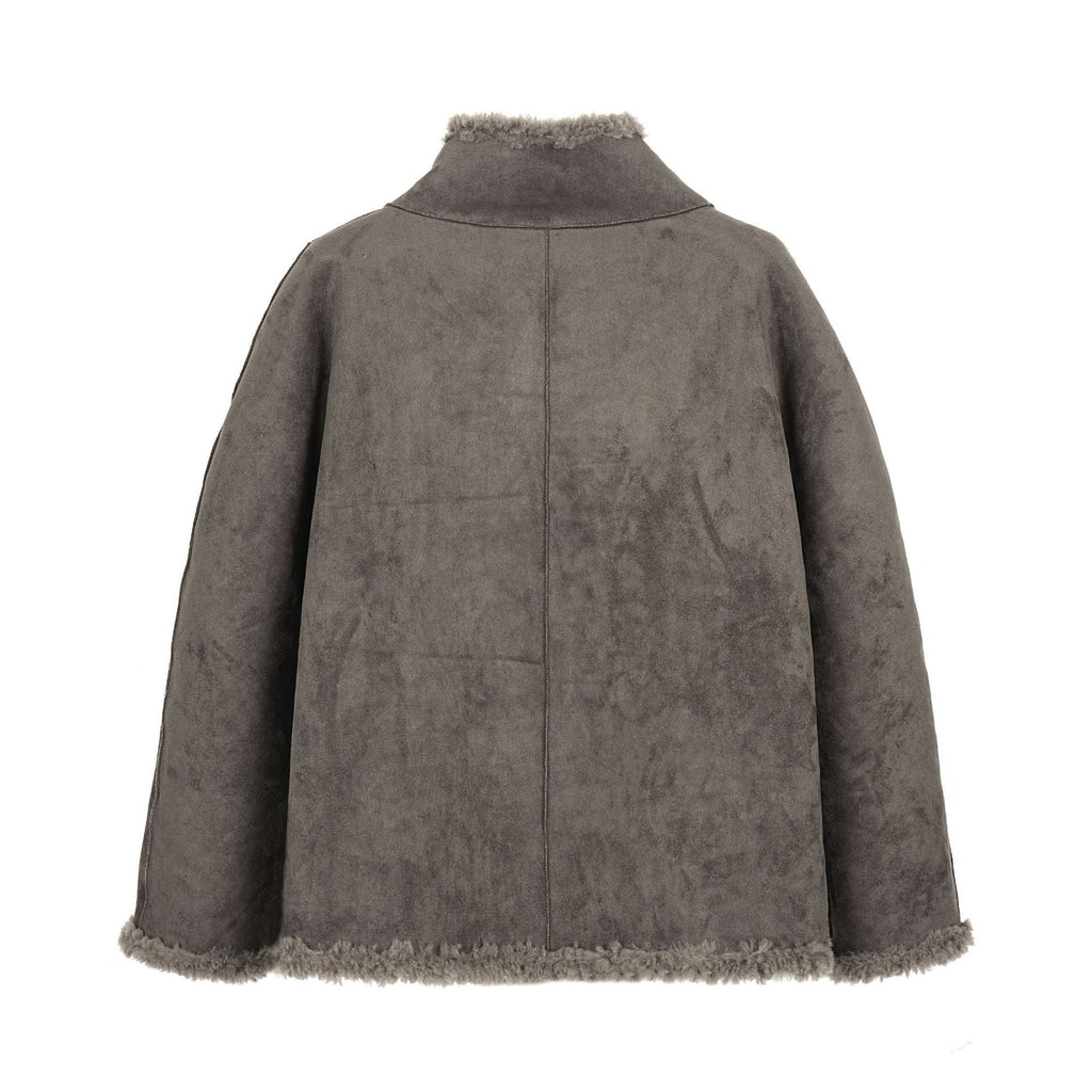 Veste Réversible Suède & Laine d'Agneau — Double Face Premium