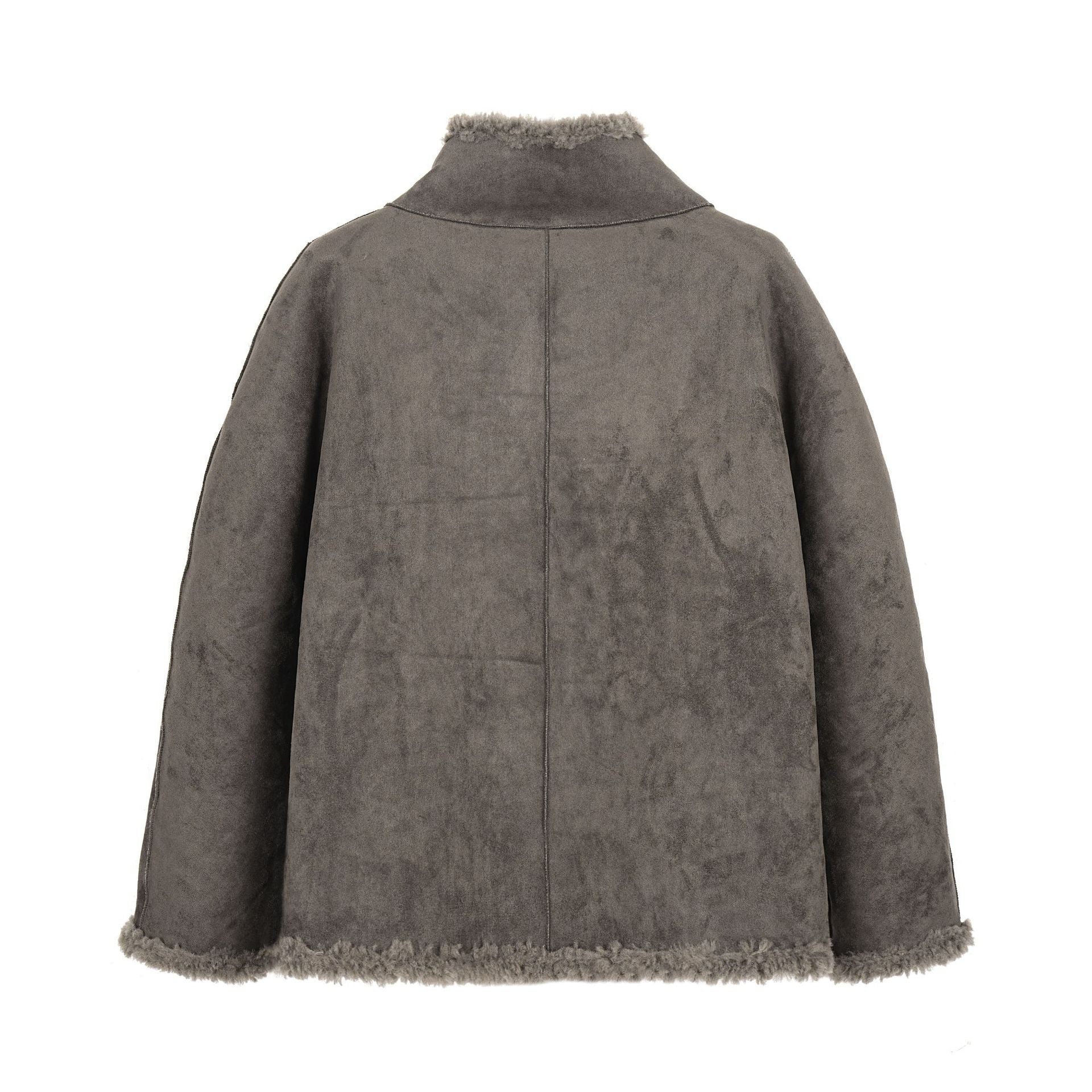 Veste Réversible Suède & Laine d'Agneau — Double Face Premium