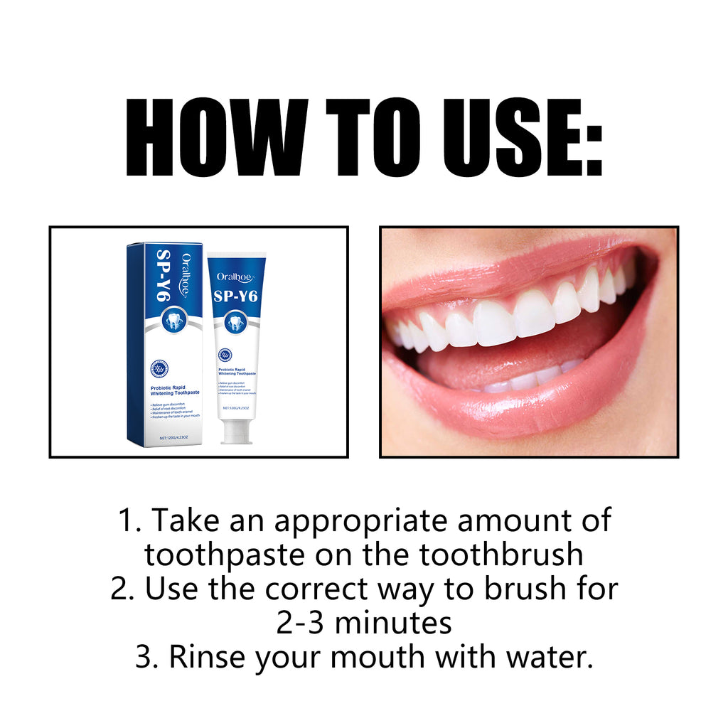 Dentifrice Probiotique Blanchiment Rapide — Anti-Tartre, Anti-Odeur & Dents Blanches
