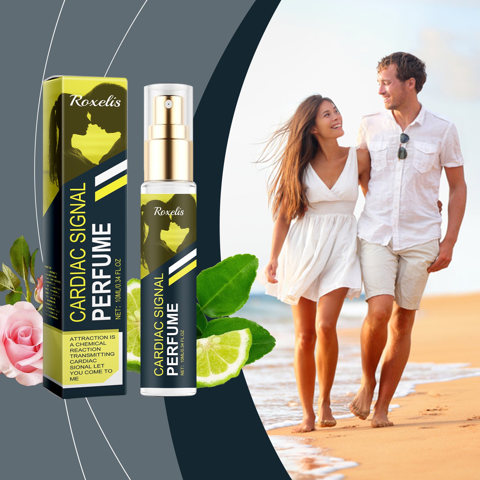 Brume Parfumée Roxelis Fleurs & Ambre — Charme Élégant, Fraîche & Portable