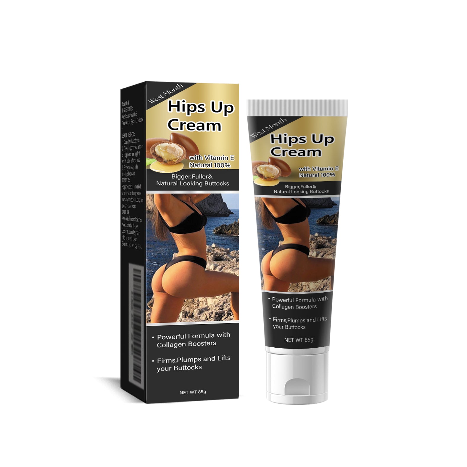 Crème Raffermissante Fessier — Tonifiante, Hydratante & Sculptante
