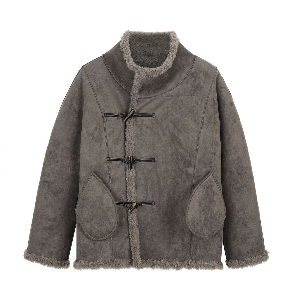 Veste Réversible Suède & Laine d'Agneau — Double Face Premium