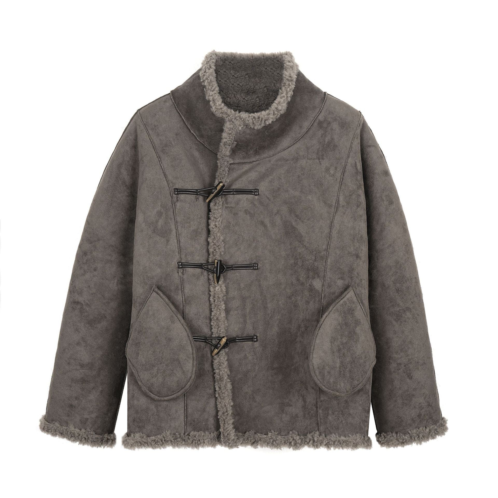Veste Réversible Suède & Laine d'Agneau — Double Face Premium