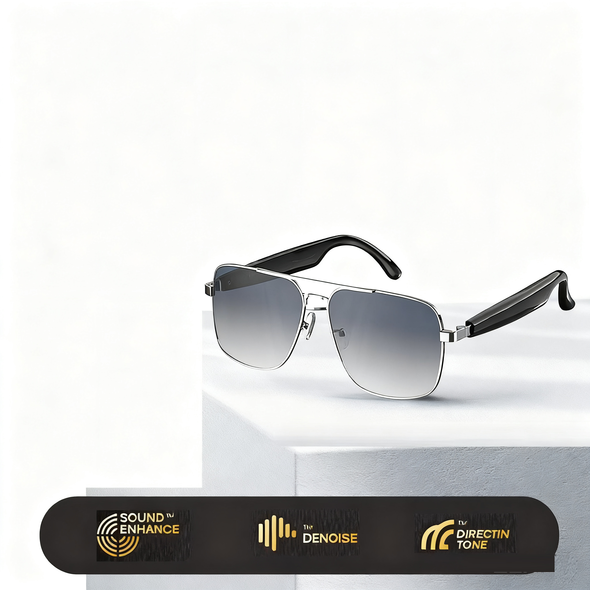 Lunettes Traducteur IA HY-C8 — 75 Langues Bluetooth Conférence
