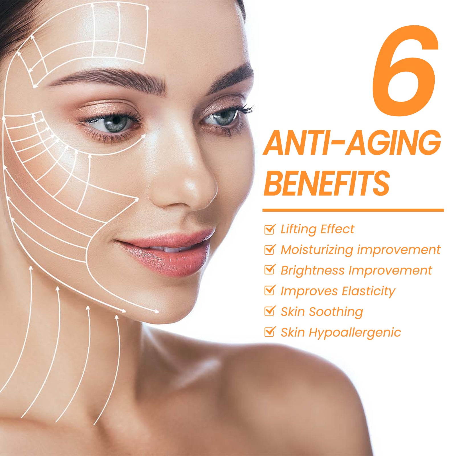 EELHOE Collagen Water Soluble Eye Mask, Fade Fine Lines, Bags And Dark Circles Hydrating And Firming Eye Patch