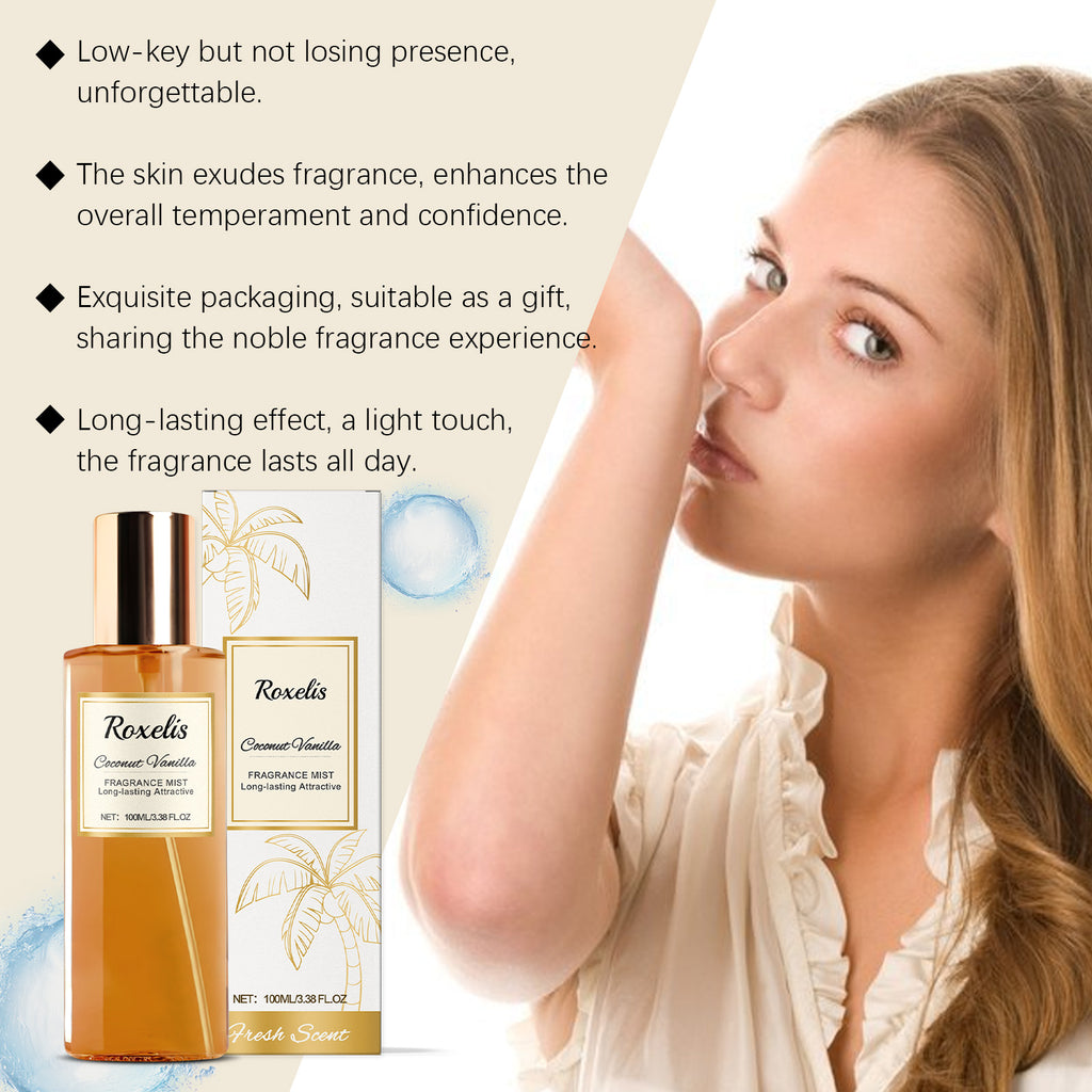 Eau de Toilette Roxelis Coco Vanille — Fragrance Romantique, Fraîche & Niche Femme