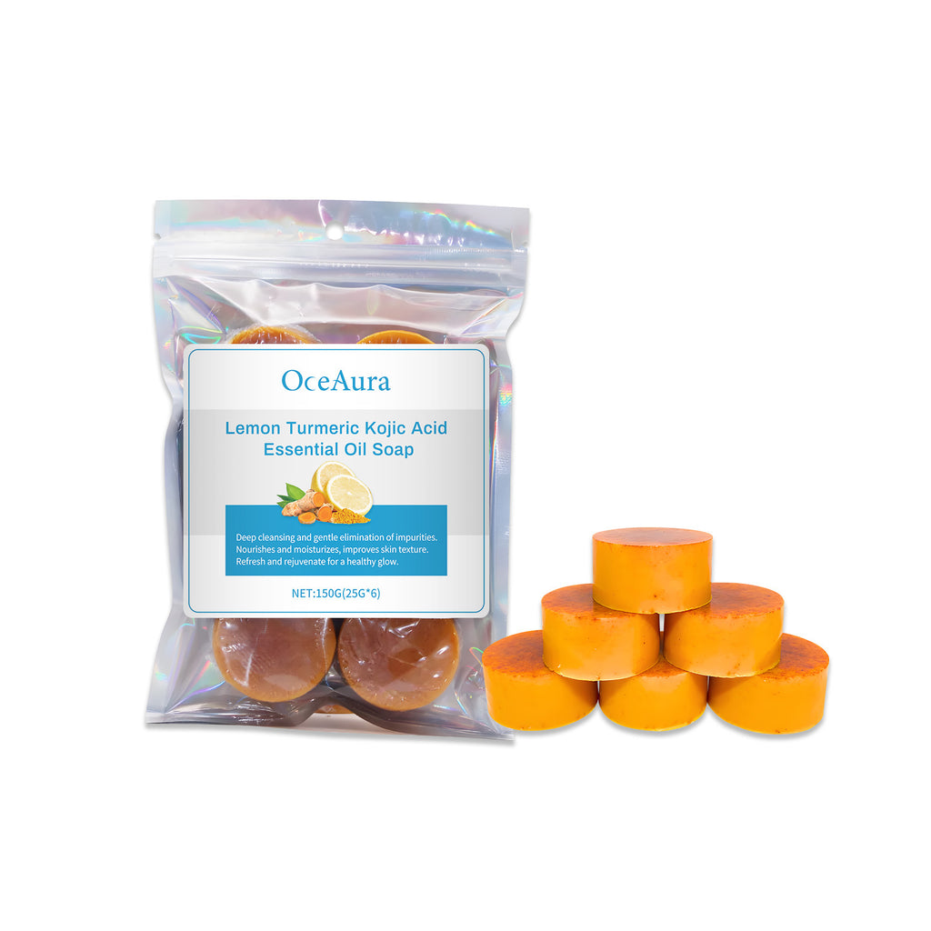 Savon Corps Citron & Curcuma — Éclaircissant, Pores Purifiés & Peau Lumineuse
