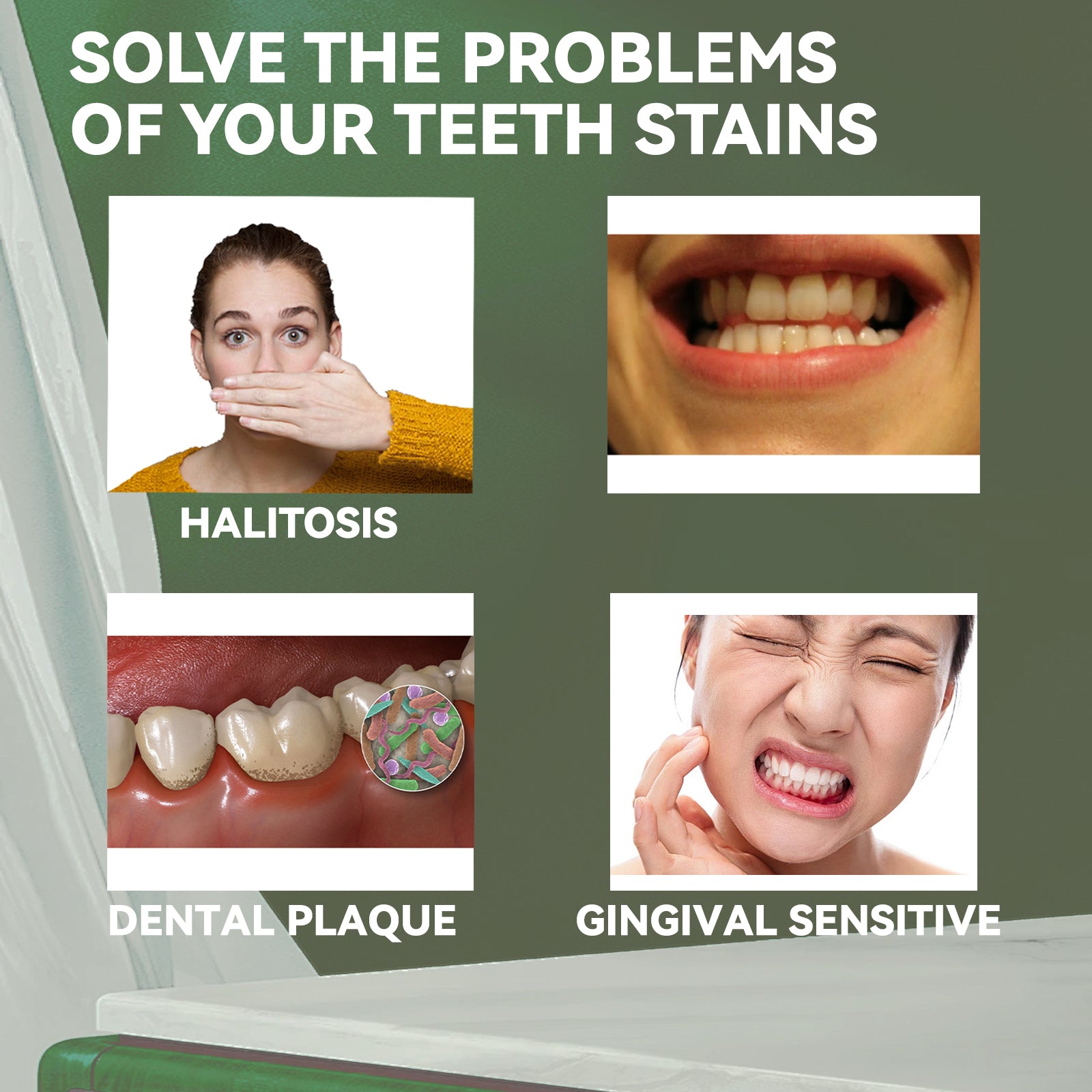 Dentifrice Enzyme Blanchissant — Anti-Taches Jaunes, Réparation Émail & Haleine Fraîche
