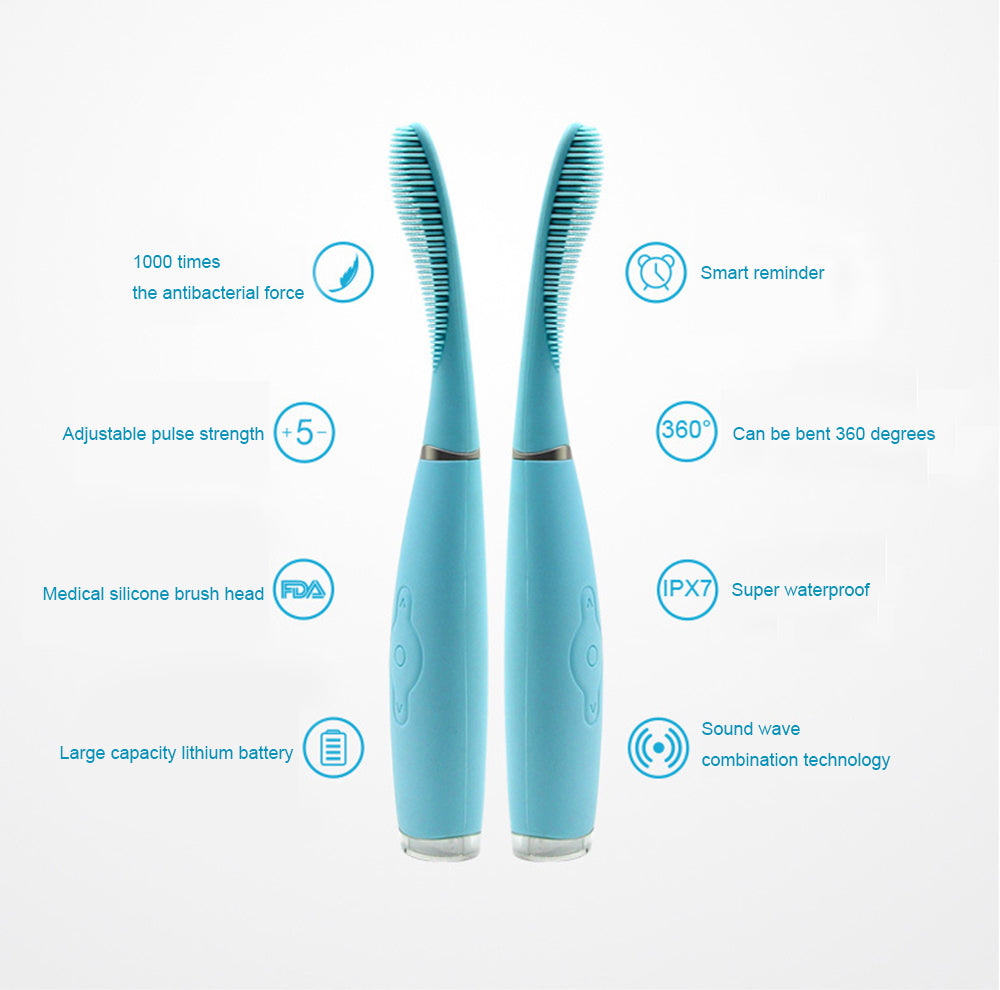 Brosse à Dents Électrique Sonique — Rechargeable USB, Waterproof & Blanchissante