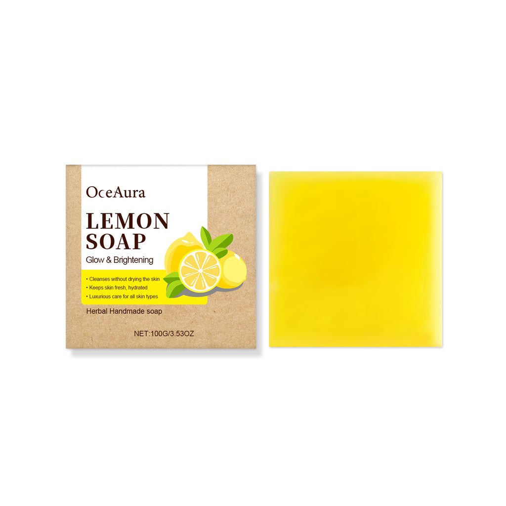 Savon Corps OceAura Citron & Vitamine C — Nettoyant Doux, Anti-Sébum & Éclaircissant